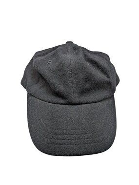 J. Crew Black Wool Adjustable Baseball Cap Unisex